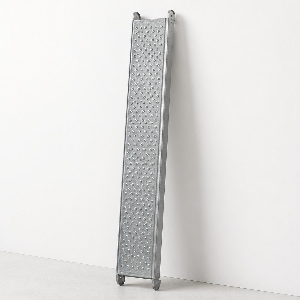Galvanized perforated steel scaffolding platform board with end hooks